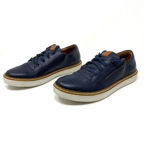 Josef Seibel Quentin 03 ocean Combi leather oxford sneakers - Picture 2 of 8